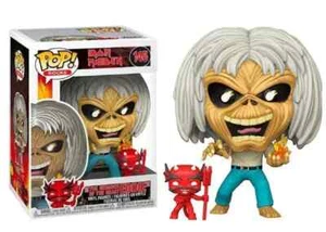 NÚMERO DE LA BESTIA EDDIE Funko POP! Mascota de banda de heavy metal Iron Maiden #145 - Imagen 1 de 1