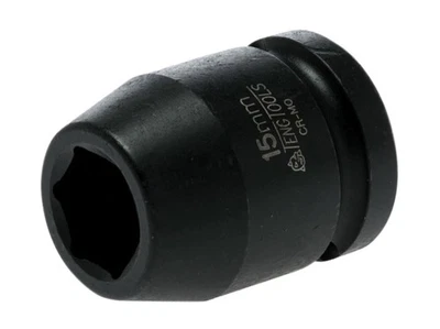 Teng 15mm Impact Socket Hexagon 6 Point 1/2in Drive TEN920515N - Image 1 of 2