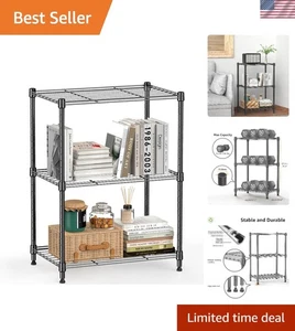 Modernes 3-stufiges Stahl Organizer Rack - 450 Pfund Kapazität für Zuhause & Büro - Bild 1 von 10