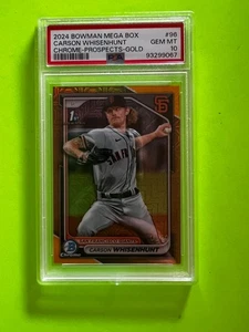 Carson Whisenhunt 1st Bowman cromo mega mojo refractor de oro 1/50 #BCP-96 PSA 10 - Imagen 1 de 3