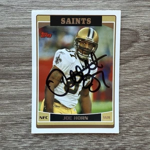 Joe Horn 2006 Topps Signed Autographed New Orleans Saints Card #NO1 Auto #256 - Picture 1 of 2