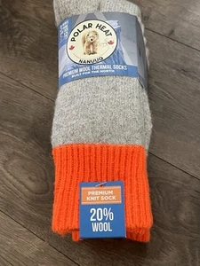 3 Pairs Polar Heat Premium Wool And Thermal Socks Size7-12 New - Afbeelding 1 van 3
