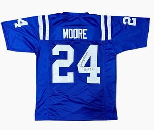 LENNY MOORE SIGNED AUTO CUSTOM BALTIMORE COLTS HALL OF FAMER SIGNED JERSEY W/JSA - Picture 1 of 3