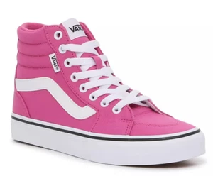VANS Filmore HI scarpe da skate alte da donna fucsia rosa brillante taglia US 9,5 - Foto 1 di 5