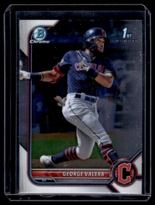 2022 Bowman Sapphire Edition George Valera Cleveland Guardians #BCP-22 - Image 1 of 2