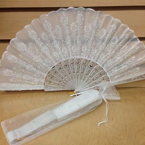 24pc Sparkle Organza Bags (FANS NOT INCLUDED) for Hand Fan / BAGS ONLY/BAGS  - Picture 1 of 18