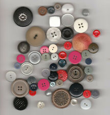 MIX LOT of colored  PLASTIC BUTTONS mix lot from the 1940's and up NO 5