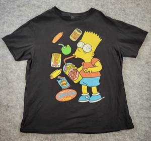 Camisa Los Simpson Mujer XL Negra Bart Kwik Mart Gráfico Camiseta Dibujos Animados - Imagen 1 de 8