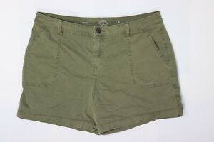 St. Johns Bay womens green shorts size 14 (36" waist) w/ 5" inseam, 11" rise