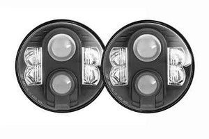 ProComp EXP76402P 2x 7in Round LED Headlights For 07-18 Wrangler JK - Picture 1 of 10