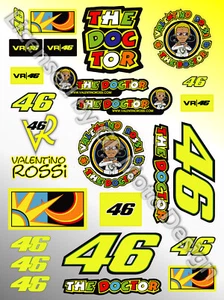 Hoja de calcomanías Vale Rossi El Doctor 25 pegatinas MotoGP Yamaha M1 - Imagen 1 de 1
