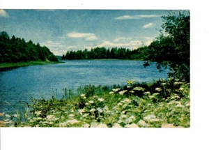 Vintage QSL Radio Karte UdSSR Moskau schöne Seeszene UA3170261 Zone 16 1980 - Bild 1 von 2
