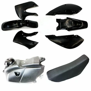 Kit de guardabarros de carenado de plástico BK KLX110 tanque de combustible asiento 125cc PIT suciedad BigFoot bicicleta - Imagen 1 de 8