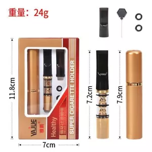 Tragbarer waschbarer Zigaretten Universal Filter Zigarettenhalter reduzieren Teer Geschenke - Bild 1 von 5
