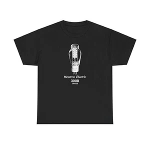 Western Electric 300B Vacuum Tube T-Shirt - Vintage Audiophile Valve 12+ Colors! - Picture 1 of 153