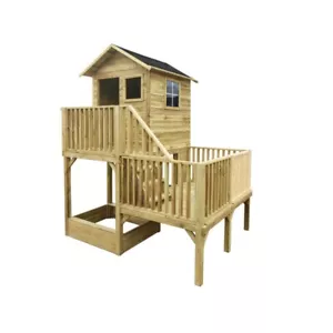 4iQ Spielhaus Hubert Gartenhaus aus Holz 226,5x176x272 cm - Bild 1 von 8