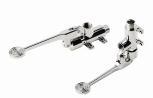 Rubinetto monoacqua temporizzato comando pedale, installazione parete pavimento - Foto 1 di 6