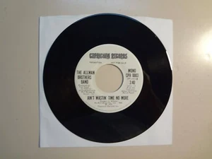 ALLMAN BROTHERS BAND:Ain’t Wastin’Time No More Mono-Stereo-U.S.7"72 Capricorn DJ - Picture 1 of 2