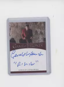 GAME OF THRONES IRON AUTO AUTOGRAMM AUFSCHRIFT GERALD LEPKOWSKI ZANRUSH 3 - Bild 1 von 1