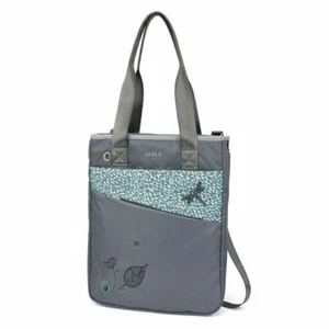 New Chala CV Venture Zip Around Tote RFID Nylon DRAGONFLY Grey Gray gift Large - Picture 1 of 6