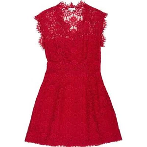 Claudie Pierlot Red Lace Dress - Picture 1 of 3