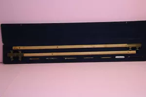 Antique sehr seltene Zirkel Set für Ingeniure 110cm Holz&Kupfer Stangenzirkel - Bild 1 von 14