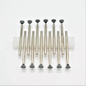 12 Pieces - Green Short Cone Mounted Silicon Carbide Stones Abrasives HP Points - Picture 1 of 3