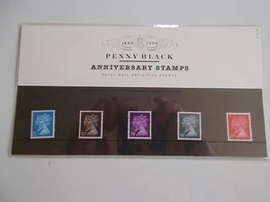 1990 Double-Head 1d black Machin Definitives 15p to 37p Presentation Pack no 21 - Picture 1 of 1