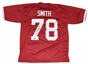BRUCE SMITH AUTOGRAPHED SIGNED VIRGINIA TECH HOKIES #78 JERSEY BECKETT - Picture 1 of 1