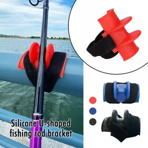1x High Quality Silicone U-shaped Rod Rack For Boat Marine Fishing Rod Rests - Bild 1 von 15