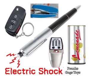 Shocking Pen Remote Stapler Can Electric Shock Novelty Fake Gag  Prank Joke Fun  - Picture 1 of 21