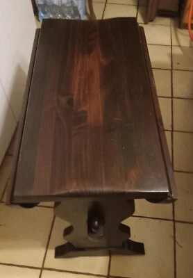 Ethan Allen Old Tavern Pine Dropleaf End Table / Side Table  (RP-EA106) Foto 1 de 4