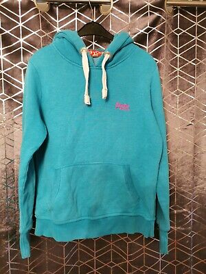 Woman's Superdry Hoodie Blue Size Large • 9.60€