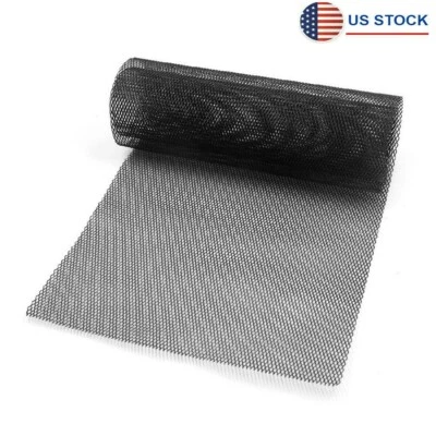 Black Aluminium Modified Car Bumper Lower Upper Grille Mesh Universal US Foto 1 de 4