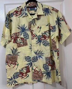 Vintage Men's Beach Set - Loop Collar Shirt & Short - UK L - 1950s Rockabilly - Picture 1 of 14