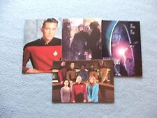 Lot of 4 Star Trek The Next Generation Postcards.  Wesley Crusher, Generations.