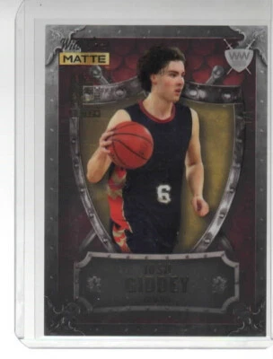 2022 Wild Card Matte #WWN-11 Josh Giddy 1/1 - Image 1 of 2