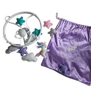 Land Of Luna Unicorn Mobile Nursery Decor Stars Clouds Purple Plushy Celestial - Picture 1 of 9