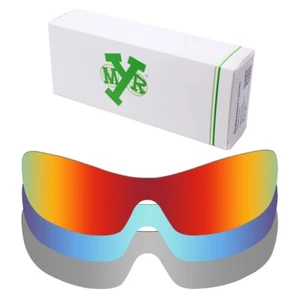 Lentes de repuesto polarizadas hdhut para Oakley Antix rojo fuego/azul hielo/plateado - Imagen 1 de 11