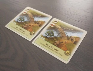 Rivals For Catan Card Game | Toll Bridge Building Card x2 | Official Game Pieces - Picture 1 of 6