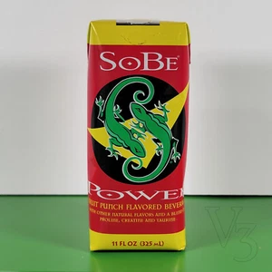 Cartón de bebidas coleccionable SoBe🦎SOBE POWER | Icono de doble lagarto | Cartón vacío - Imagen 1 de 9