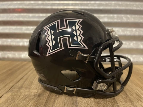 Custom Hawaii Rainbow Warriors (2018) Speed Mini Helmet Cover