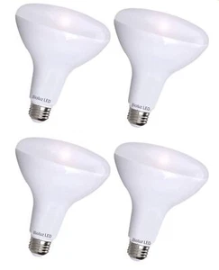 4 Pack Bioluz LED BR30 LED Dimmable Bulb, 65W Equivalent (Uses 8W) 700 lumen,... - Picture 1 of 6