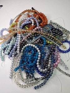 1 KG Strung Beads for Jewellery Making Mixed 4/8mm - Picture 1 of 12