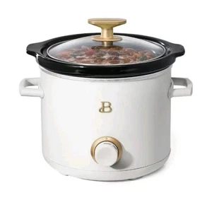 Hermosa marca ~ 2 cuartos ~ olla de cocción lenta ~ glaseado blanco por Drew Barrymore - Imagen 1 de 3