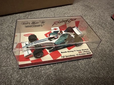 1/43 Minichamps 403080085 Honda F1 Racing Showcar 2008 Jenson Button Japón Foto 1 de 3