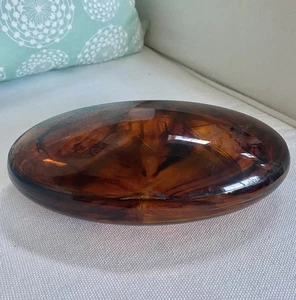 VTG Faux Tortoise Shell Vanity Box Case Pretty Neet Goody Product 66419 USA 7” - Picture 1 of 7