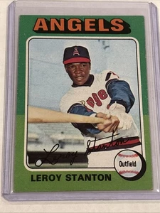 1975 Topps Baseball Leroy Stanton Los Angeles Angels Card #342 - Picture 1 of 2