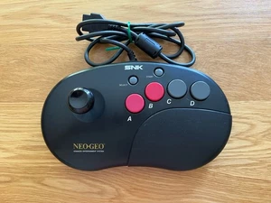 Neo Geo JOYSTICK CONTROLLER CD AES PAD JPN Arcade SNK JOY STICK Crack To Plastic - Picture 1 of 19