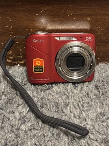 Kodak Digital Camera EasyShare C190 12 Megapixel 5X Zoom Red Working - Picture 1 of 12